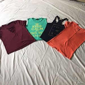 Bundle of 4 New Short & Sleeveless Tops